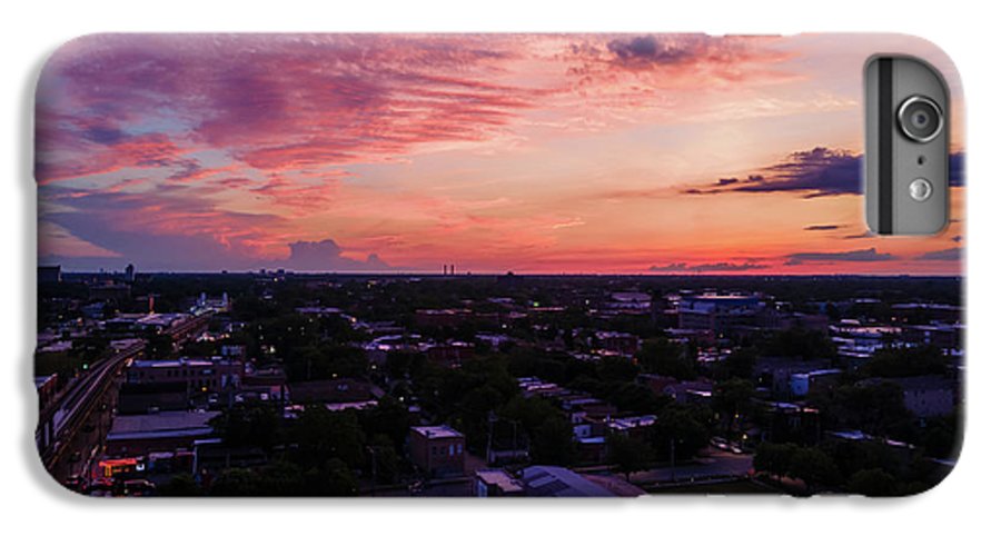 Chicago Skyline Sunset 3 - Phone Case