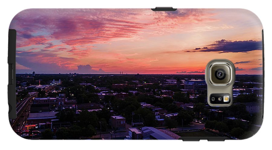 Chicago Skyline Sunset 3 - Phone Case