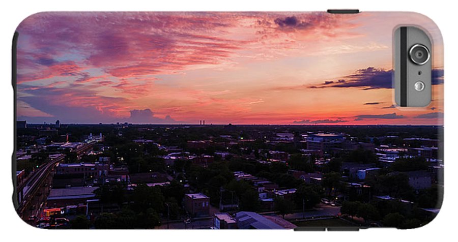 Chicago Skyline Sunset 3 - Phone Case