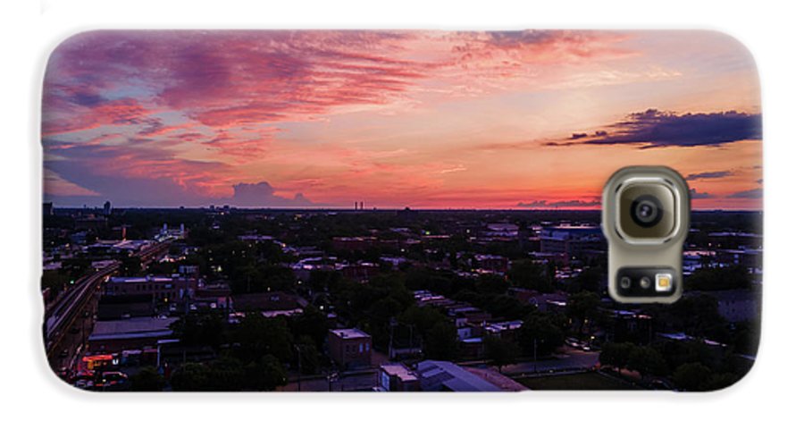 Chicago Skyline Sunset 3 - Phone Case