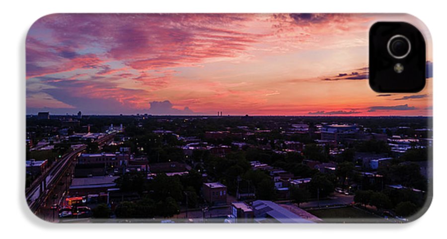 Chicago Skyline Sunset 3 - Phone Case