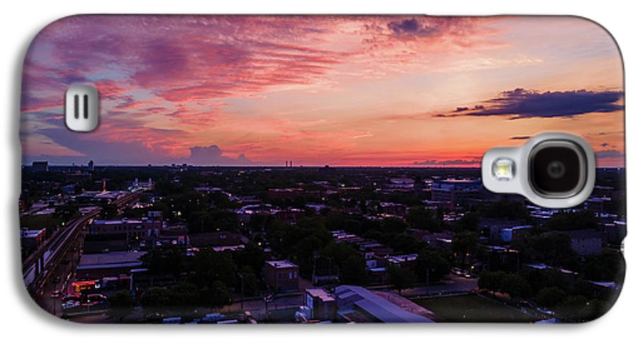 Chicago Skyline Sunset 3 - Phone Case