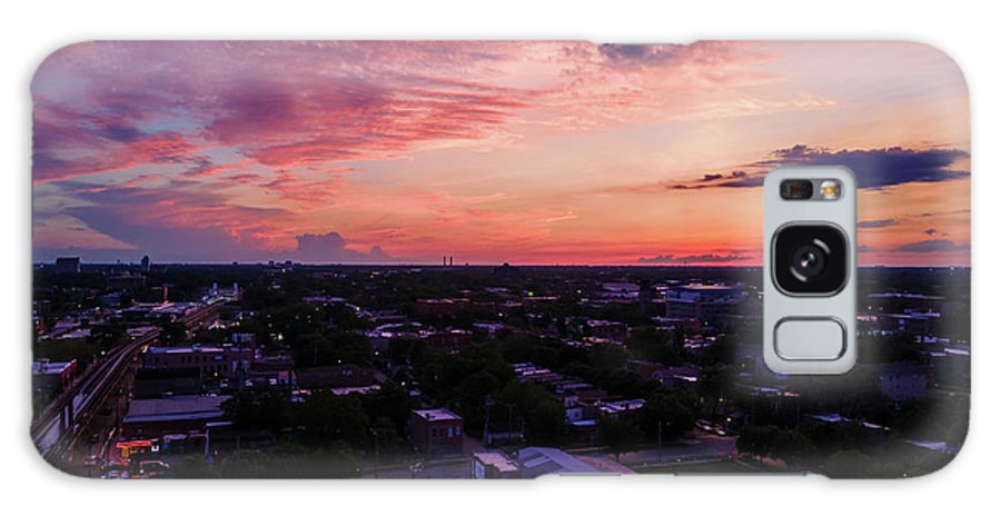 Chicago Skyline Sunset 3 - Phone Case