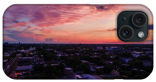 Chicago Skyline Sunset 3 - Phone Case