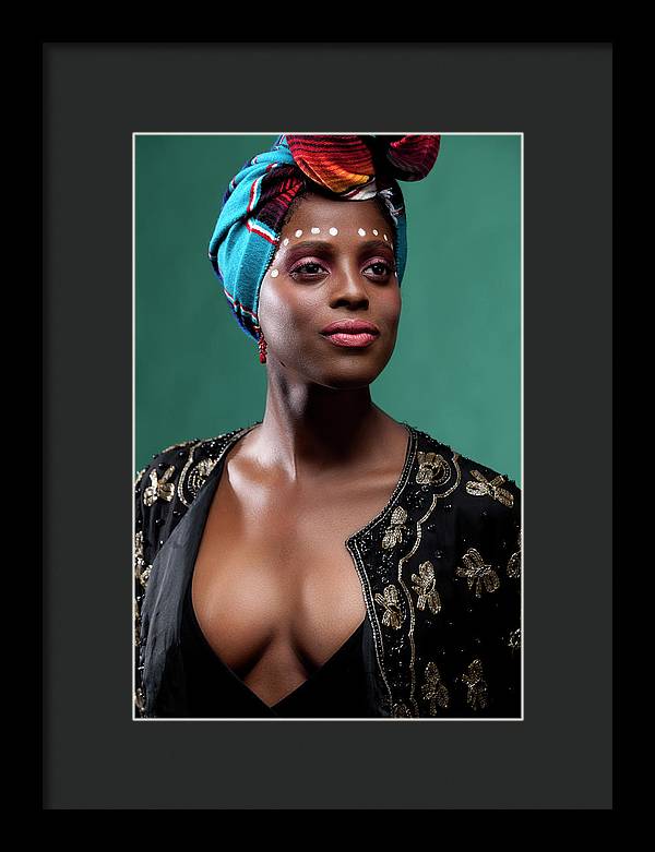 classic African beauty 2 - Framed Print