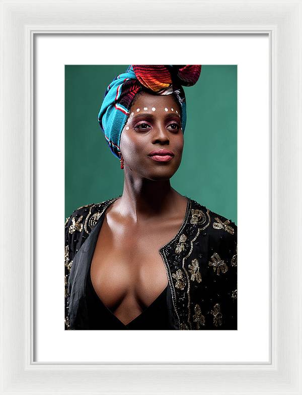 classic African beauty 2 - Framed Print