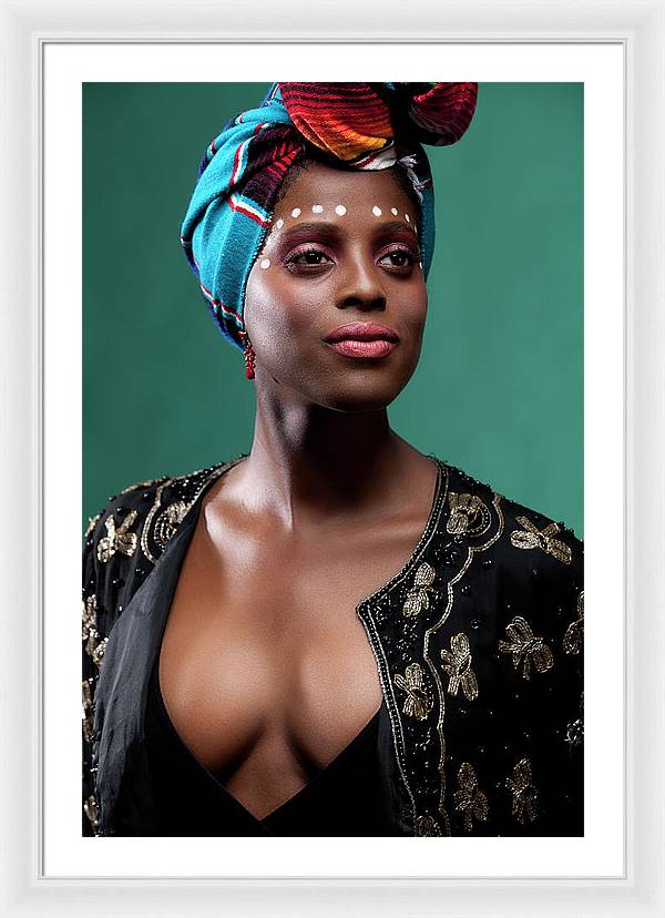 classic African beauty 2 - Framed Print