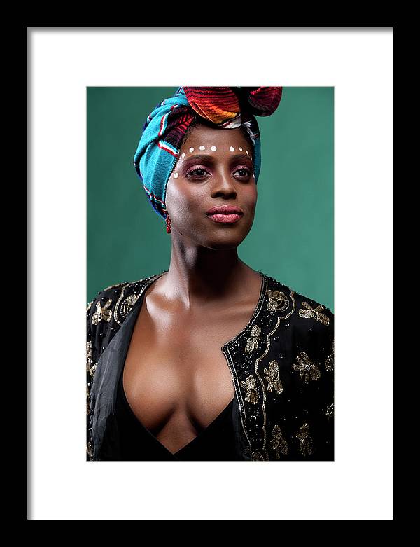 classic African beauty 2 - Framed Print