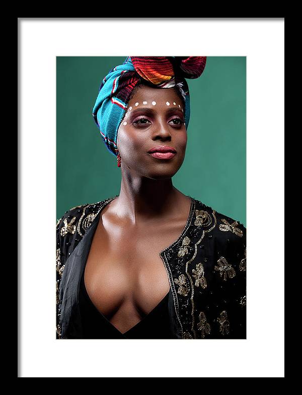 classic African beauty 2 - Framed Print