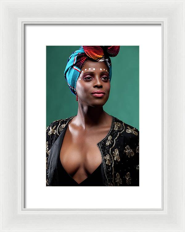 classic African beauty 2 - Framed Print