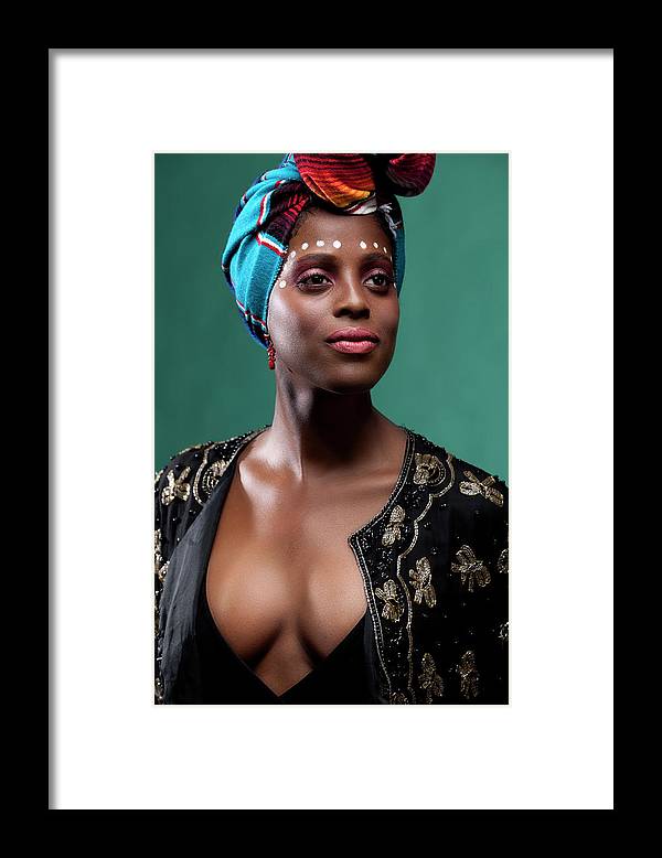 classic African beauty 2 - Framed Print