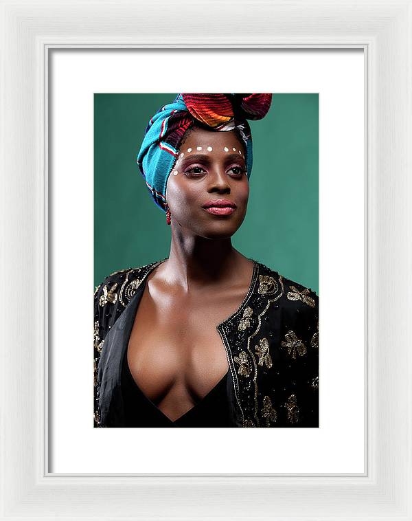 classic African beauty 2 - Framed Print