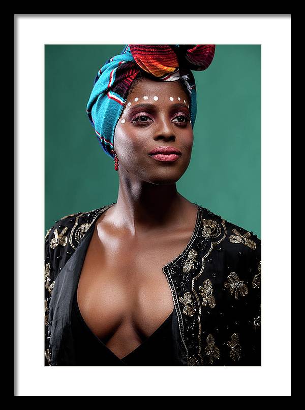 classic African beauty 2 - Framed Print