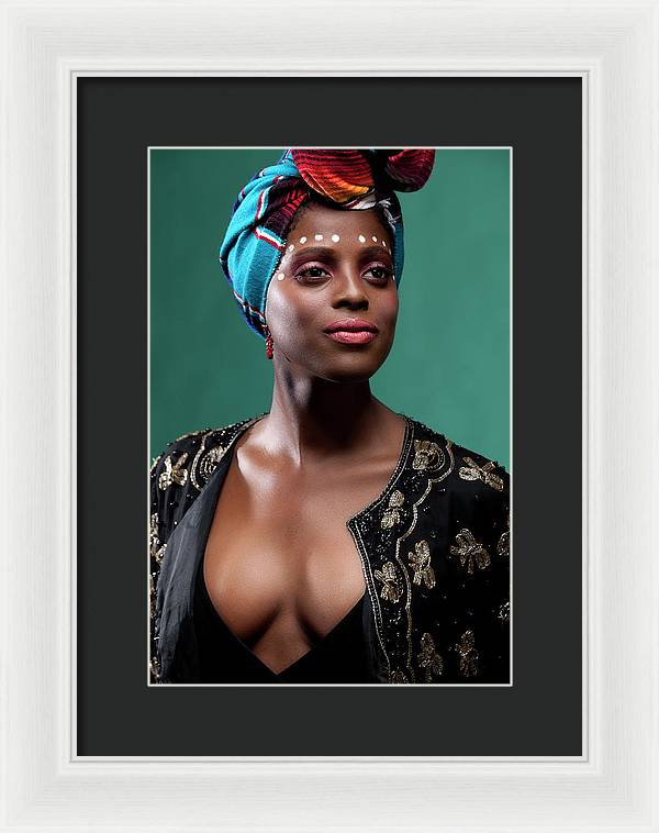 classic African beauty 2 - Framed Print