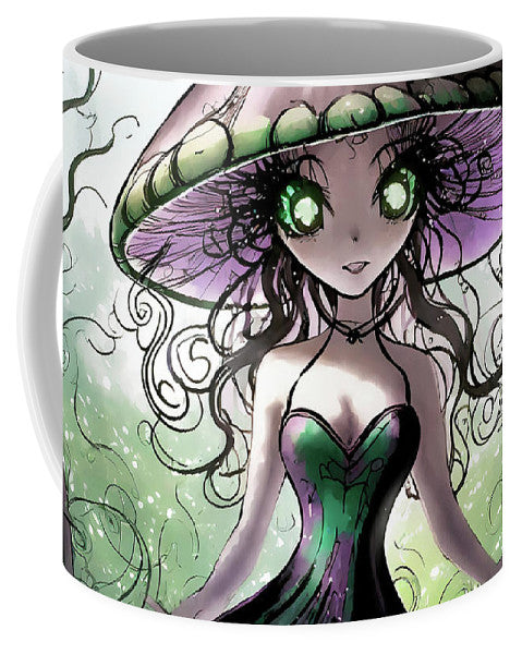 Creepy Mushroom Girl  Fantasy - Mug