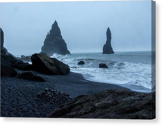 Iceland Black Sand Beach - Canvas Print