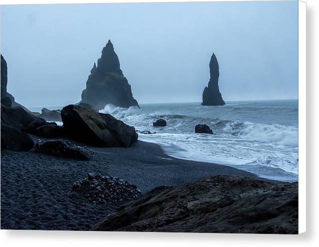 Iceland Black Sand Beach - Canvas Print