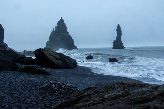 Iceland Black Sand Beach - Art Print