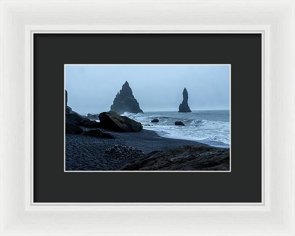 Iceland Black Sand Beach - Framed Print