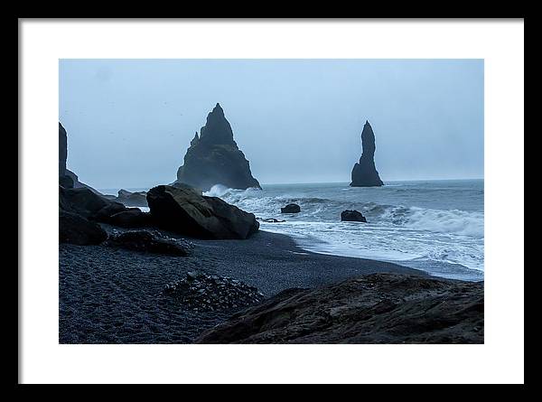 Iceland Black Sand Beach - Framed Print