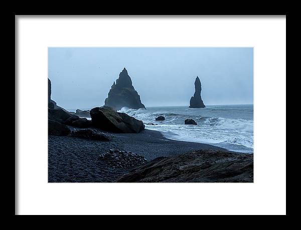 Iceland Black Sand Beach - Framed Print