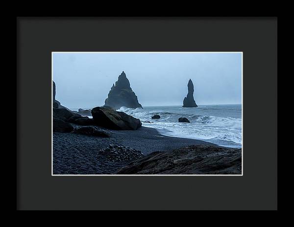 Iceland Black Sand Beach - Framed Print