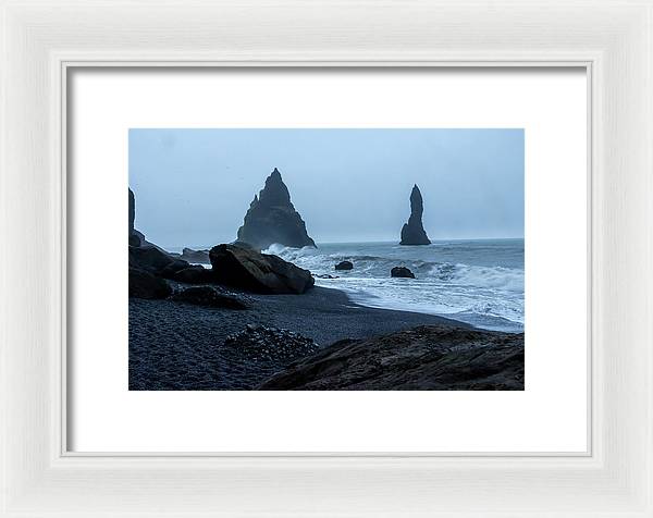 Iceland Black Sand Beach - Framed Print