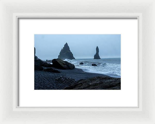 Iceland Black Sand Beach - Framed Print