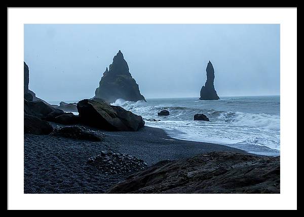 Iceland Black Sand Beach - Framed Print