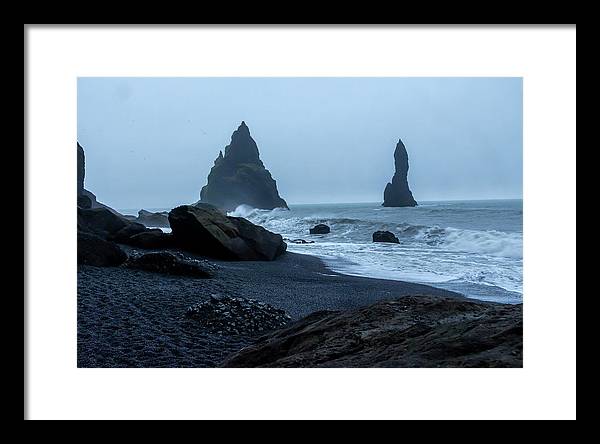 Iceland Black Sand Beach - Framed Print