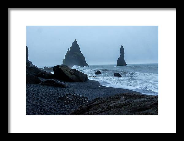 Iceland Black Sand Beach - Framed Print