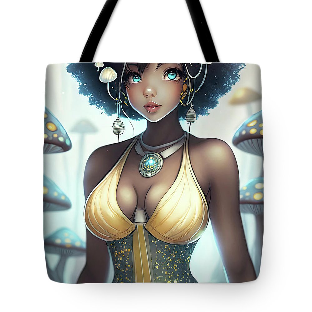 Mushroom fantasy woman  - Tote Bag