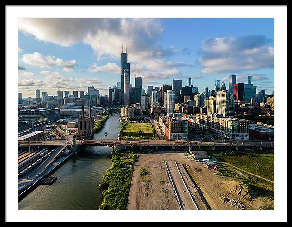 Ping Tom Park Chicago 2 - Framed Print