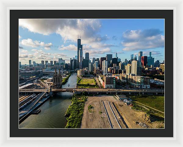 Ping Tom Park Chicago 2 - Framed Print