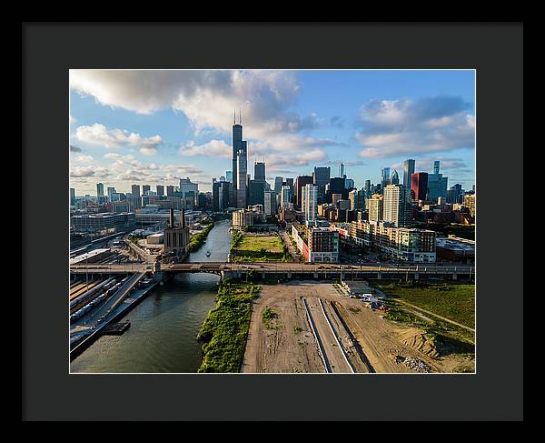 Ping Tom Park Chicago 2 - Framed Print