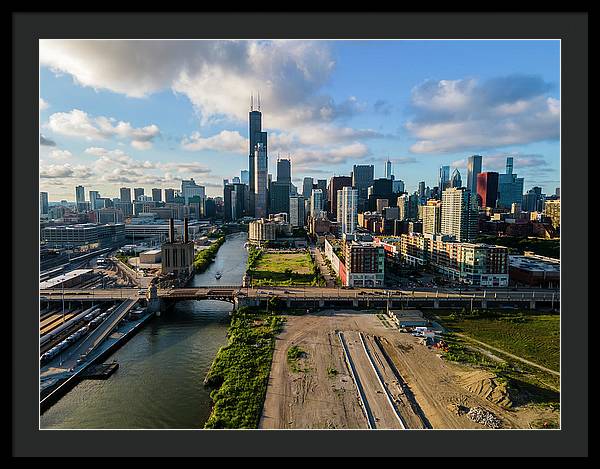 Ping Tom Park Chicago 2 - Framed Print