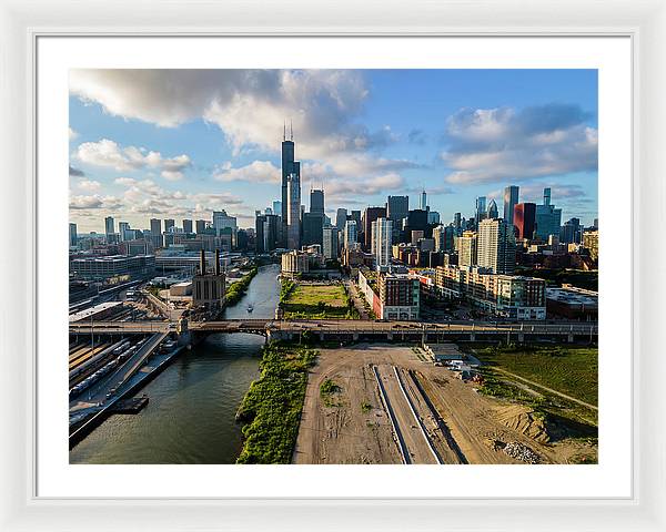 Ping Tom Park Chicago 2 - Framed Print