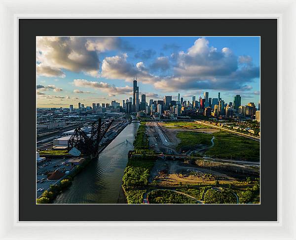 Ping Tom Park Chicago  - Framed Print