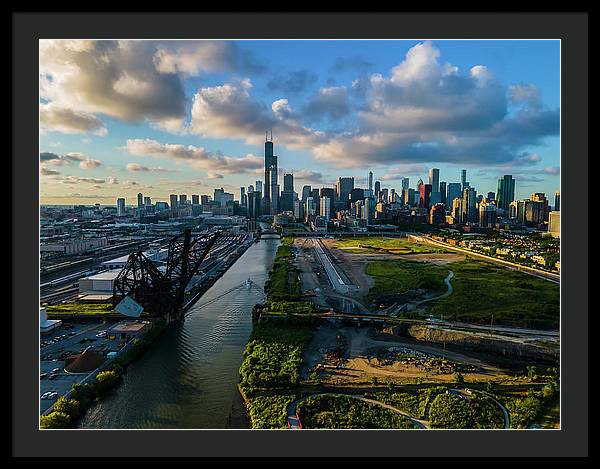 Ping Tom Park Chicago  - Framed Print