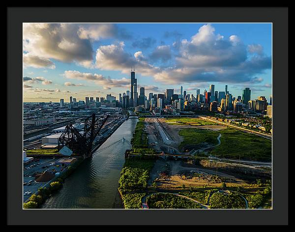 Ping Tom Park Chicago  - Framed Print