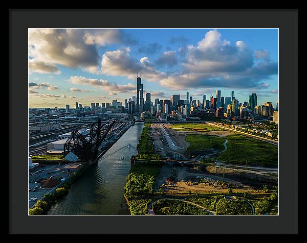 Ping Tom Park Chicago  - Framed Print