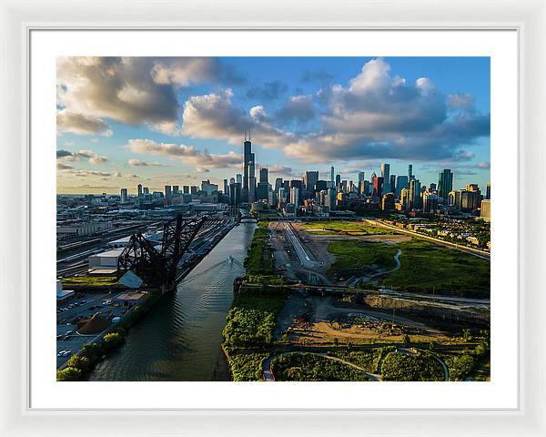 Ping Tom Park Chicago  - Framed Print