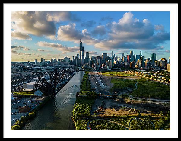 Ping Tom Park Chicago  - Framed Print