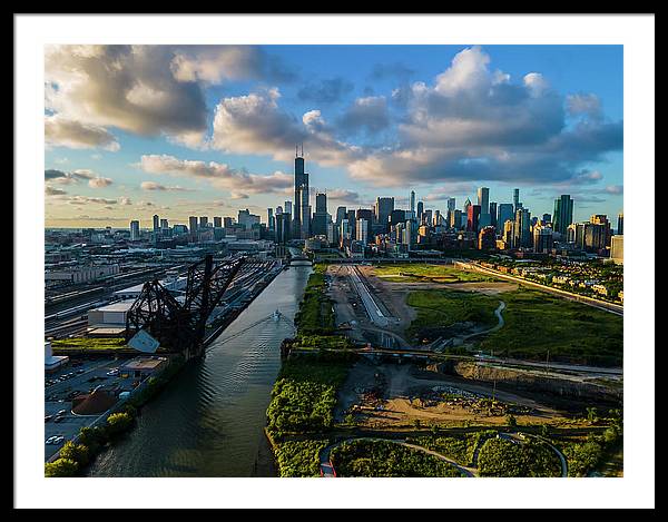 Ping Tom Park Chicago  - Framed Print