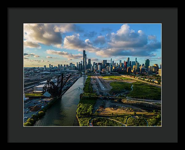 Ping Tom Park Chicago  - Framed Print