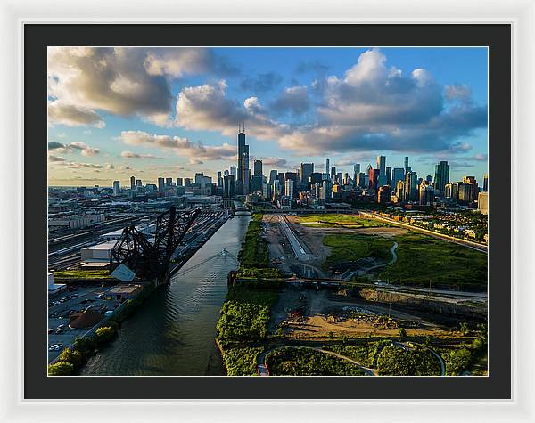 Ping Tom Park Chicago  - Framed Print