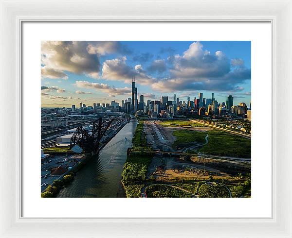 Ping Tom Park Chicago  - Framed Print