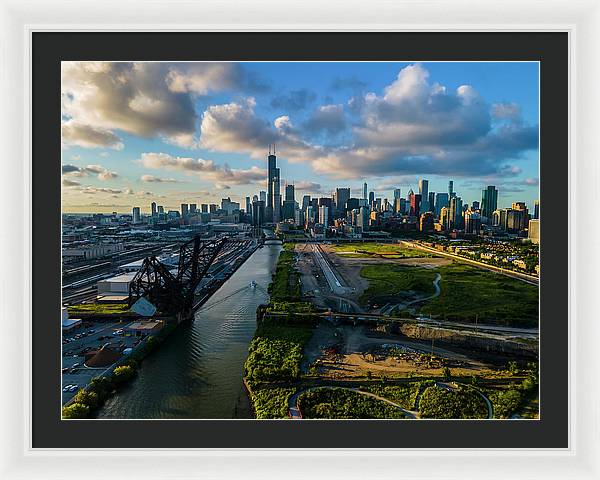 Ping Tom Park Chicago  - Framed Print