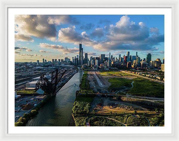 Ping Tom Park Chicago  - Framed Print