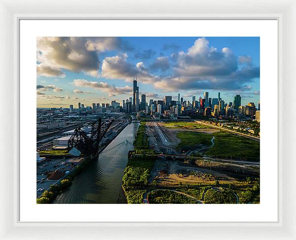 Ping Tom Park Chicago  - Framed Print